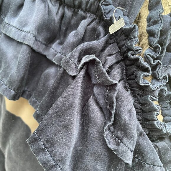 DEPT Womens Small Assymetrical Dress Elastic Waste Geometric Circles - Picture 3 of 4